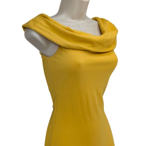 Lovers Friends Maxi Dress Marigold Gown One Shoulder Jersey Slit Bodycon Size XS - Picture 3 of 15